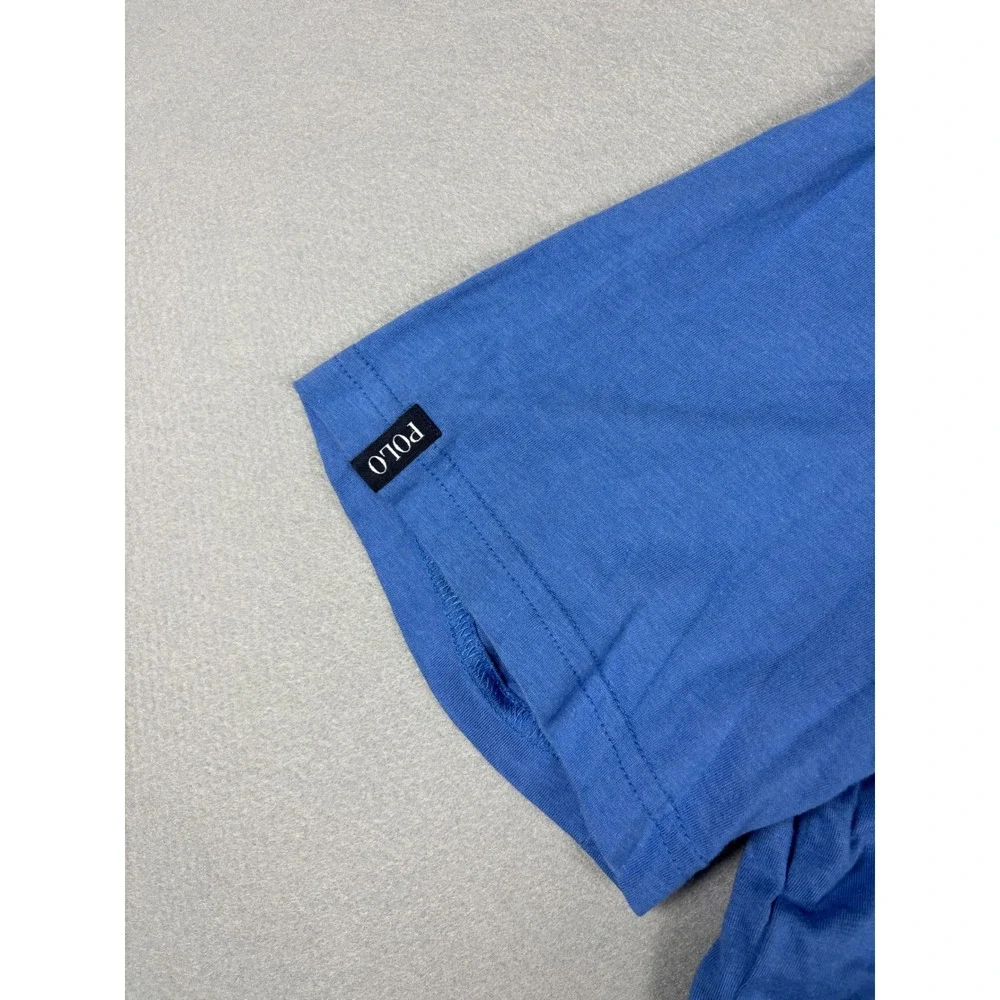 Polo Golf Ralph Lauren Short Sleeve Pocket Polo Shirt XL Blue Marlin Logo Cotton